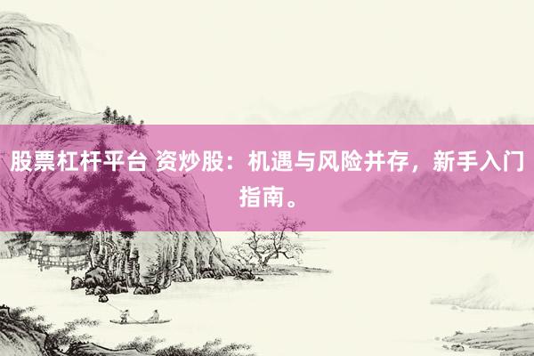股票杠杆平台 资炒股：机遇与风险并存，新手入门指南。
