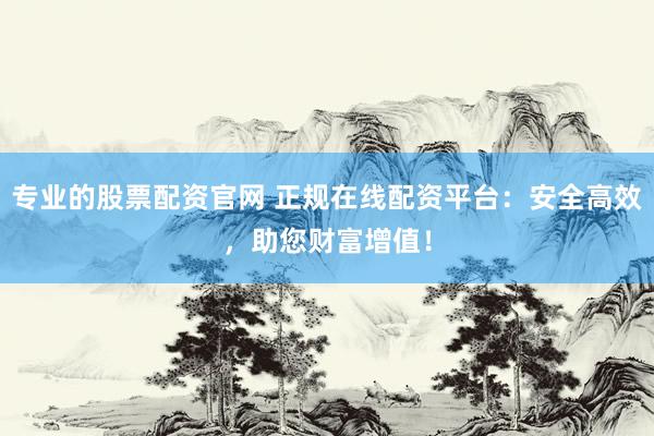 专业的股票配资官网 正规在线配资平台：安全高效，助您财富增值！
