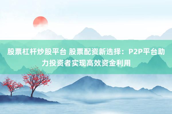 股票杠杆炒股平台 股票配资新选择：P2P平台助力投资者实现高效资金利用
