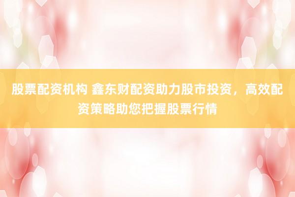 股票配资机构 鑫东财配资助力股市投资，高效配资策略助您把握股票行情