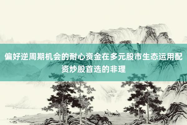 偏好逆周期机会的耐心资金在多元股市生态运用配资炒股首选的非理