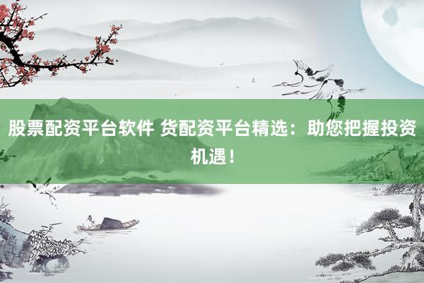股票配资平台软件 货配资平台精选：助您把握投资机遇！
