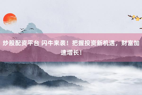 炒股配资平台 闪牛来袭!把握投资新机遇,财富加速增长!